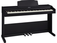 Roland RP102 BK Piano Preto acetinado piano eletrico vertical bluetooth estudo iniciação